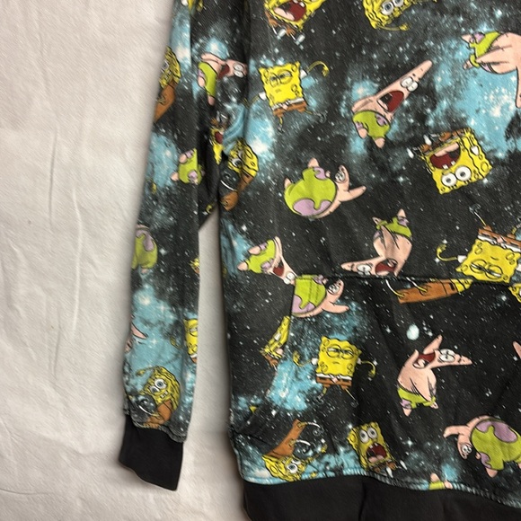 Nickelodeon Kids All Over Print SpongeBob Hoodie Size Medium (10/12) - Picture 5 of 8